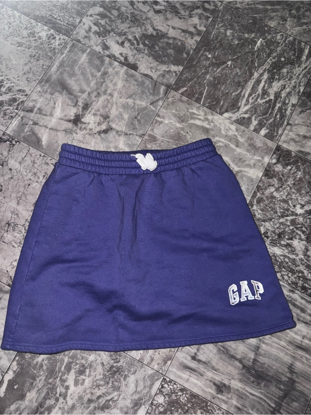 GAP Girls Purple Fleece Sweatshirt Skirt Size XL 12-13 Logo Athletic Skort